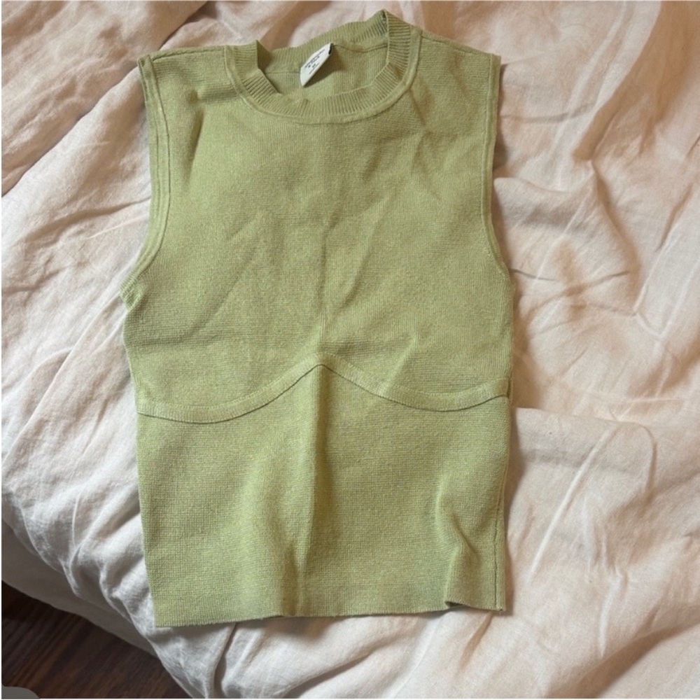 Abercrombie Green Knit Tank Top